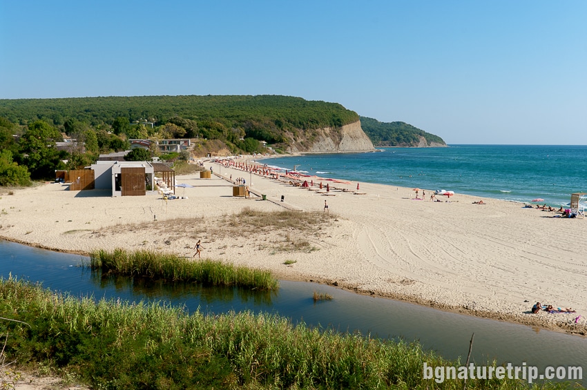 The northern end of Irakli Beach, Bulgaria, where lies the picturesque Cape 