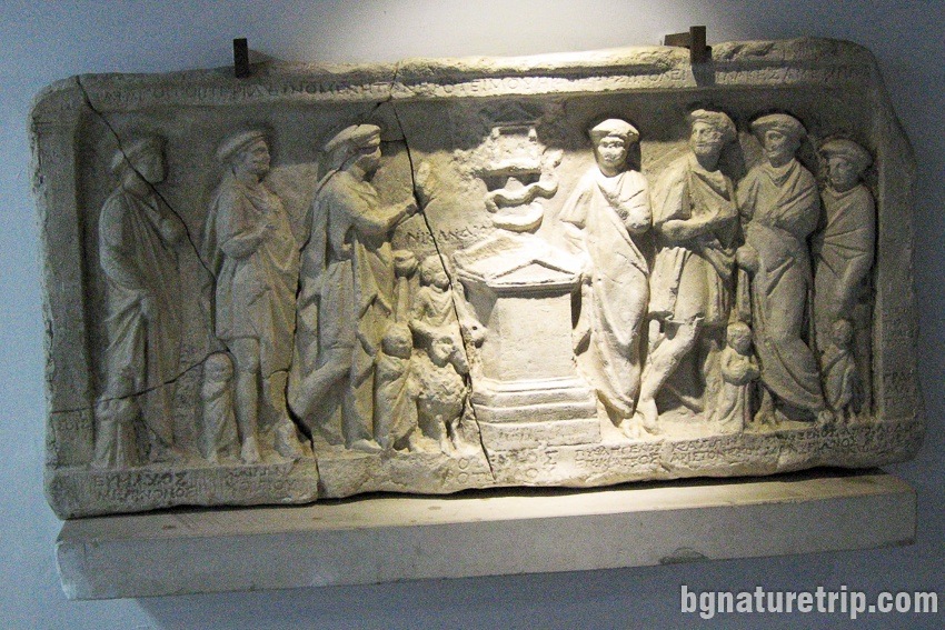 Relief of the strategists of Mesambria from II - I century BC