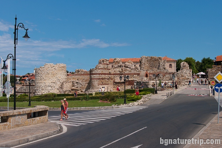 The fortress at the entrance of Nessebar