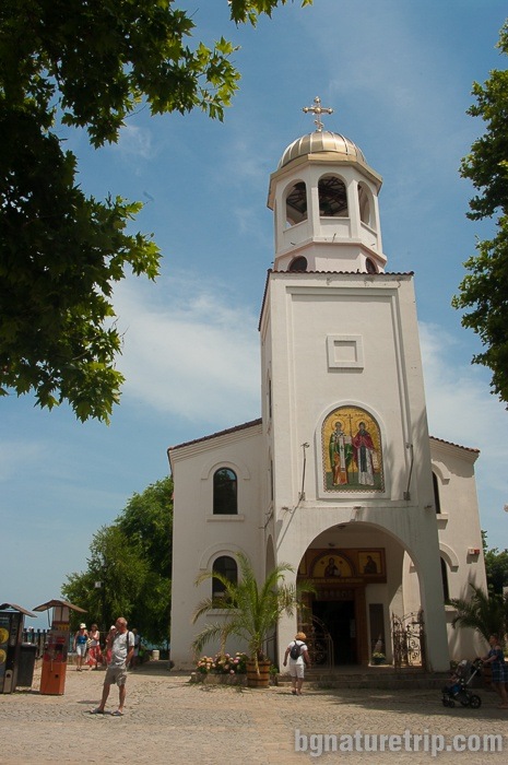 The church "St. St. Cyril and Methodius", Sozopol, where the relics of John the Baptist are kept.  
