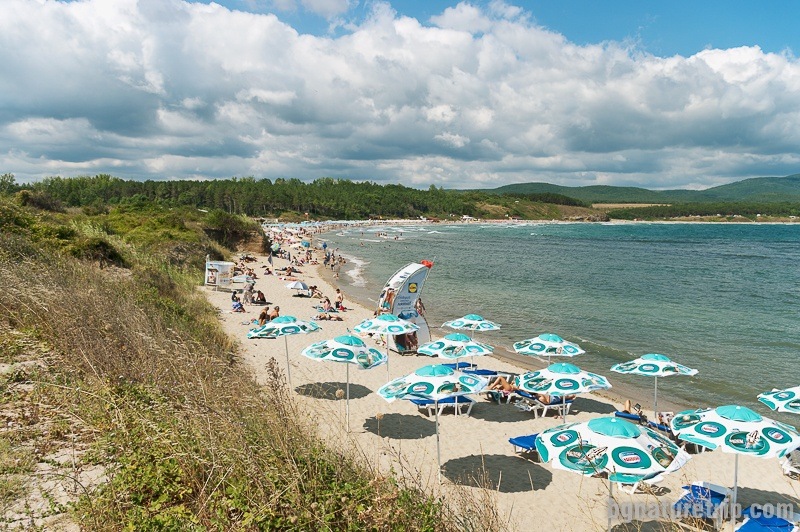 A view of the Ahtopol the Beach from south to the north 