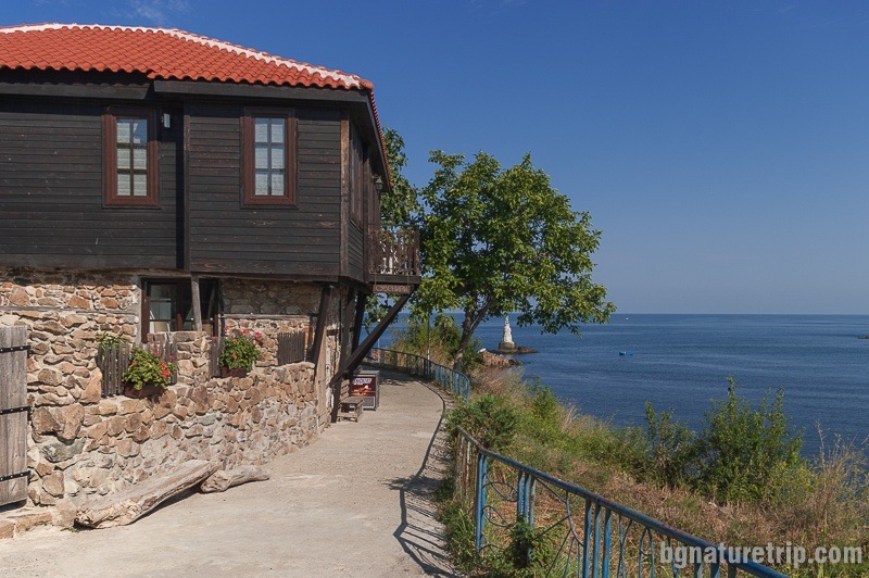 The renovated old wooden house near Ahtopol lighthouse