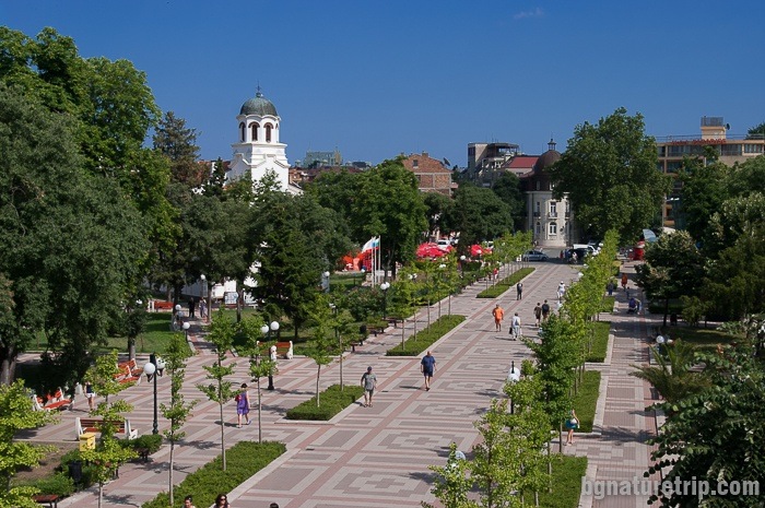 The centre of Pomorie, Bulgaria