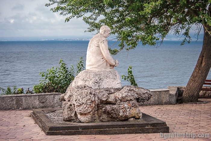 The monument of the poet Yavorov in Pomorie