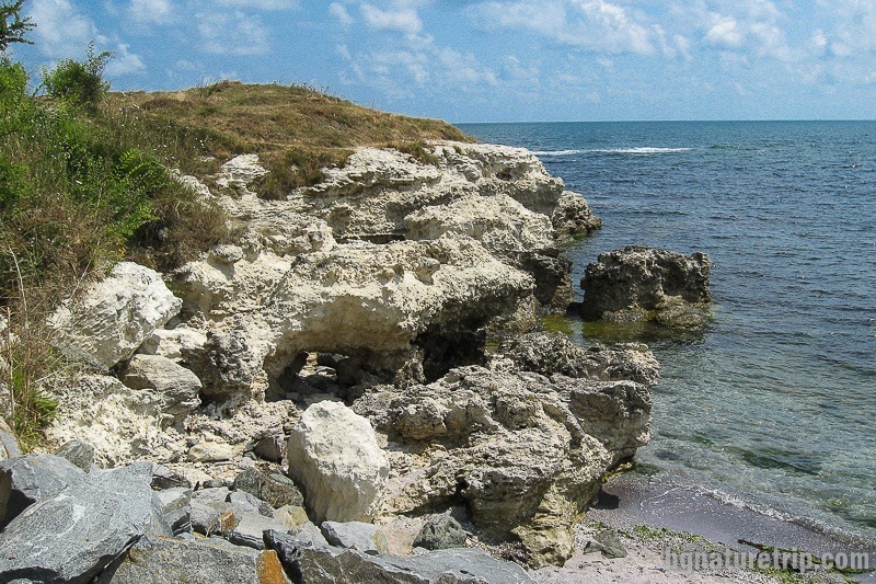 White limestone rock formations at the "Gargi" area Tsarevo 
