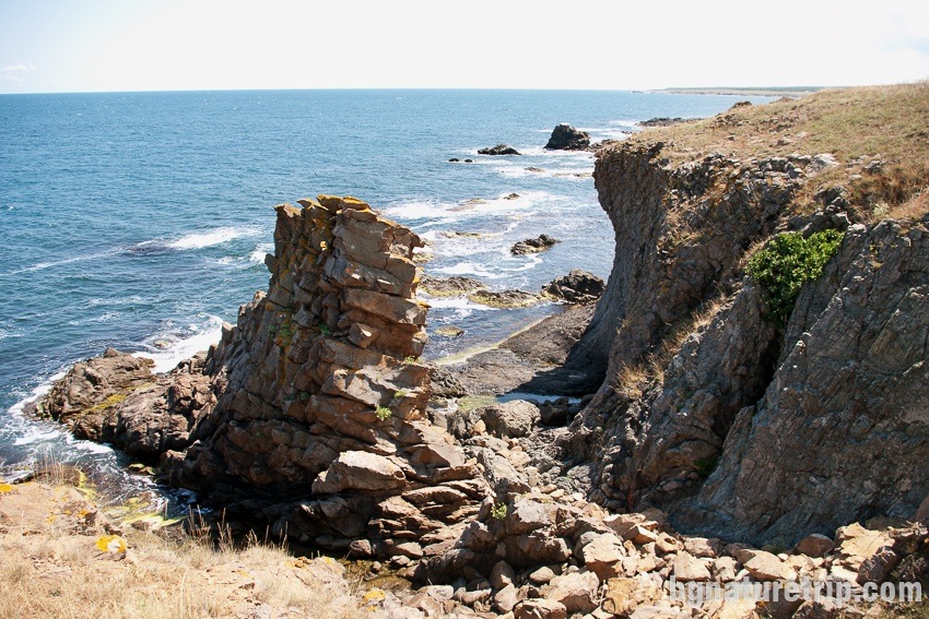 dramatic cliffs of the coast