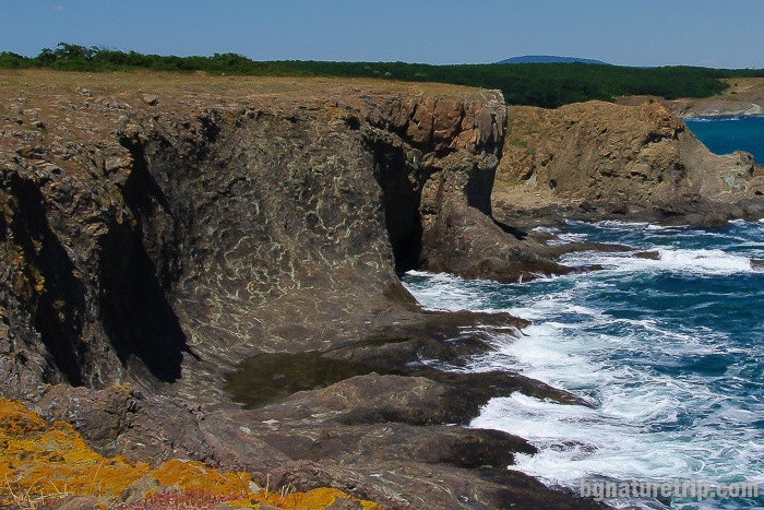The Seal Cave along the hiking trail between "Lipite" and "Listi" wild beaches