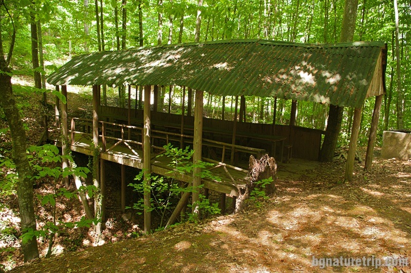 The tourist shelter located on a bridge, Strandzha mountain